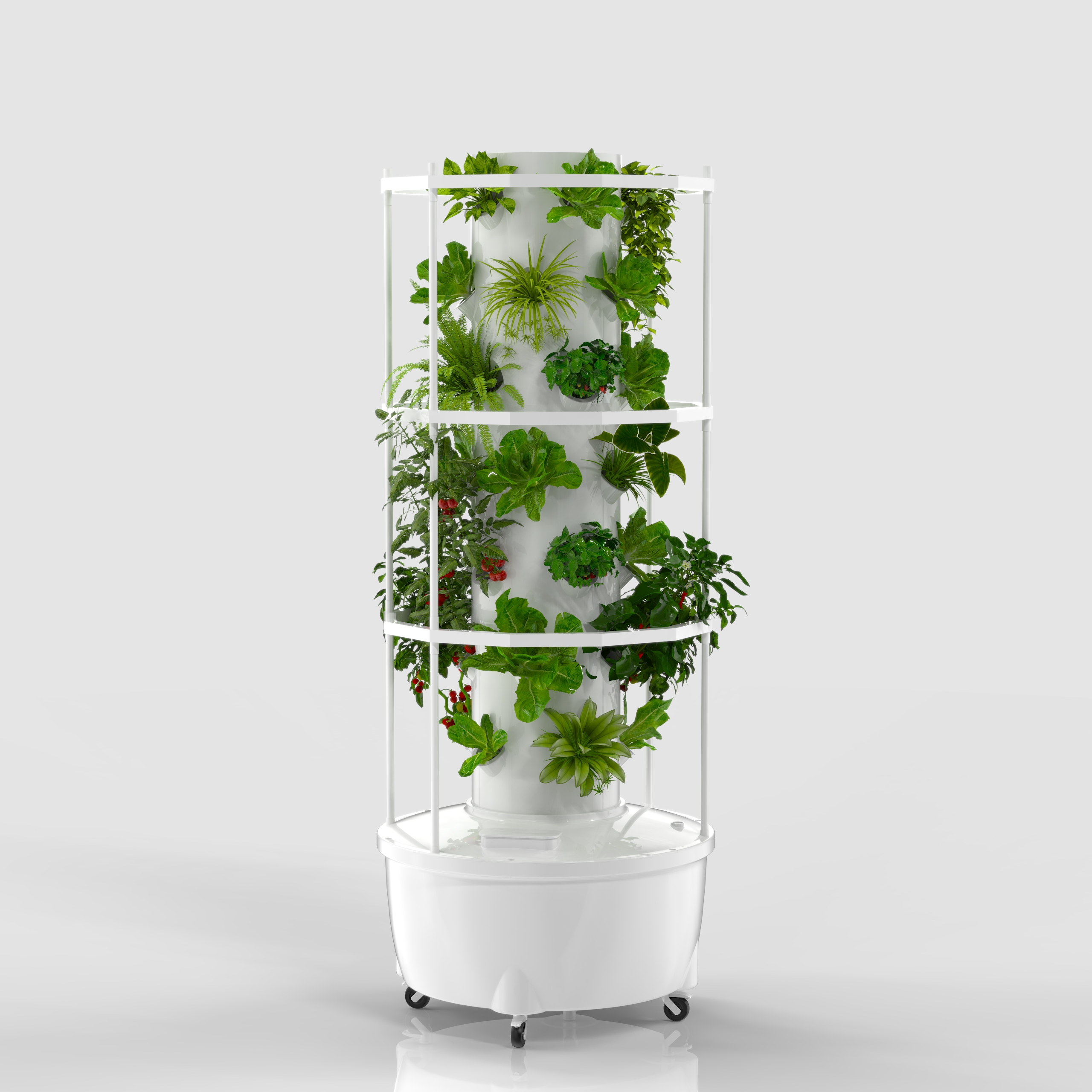V8 Hydroponic Grow Tower System without LED Lights (40 Plant Sites)