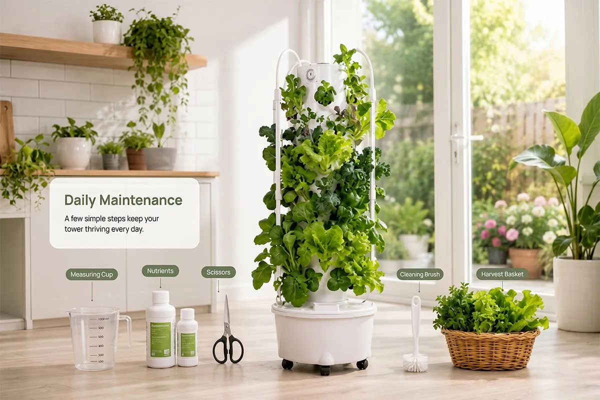Hydroponic Tower Maintenance Guide-1 Hydroponic Tower Maintenance Guide-1