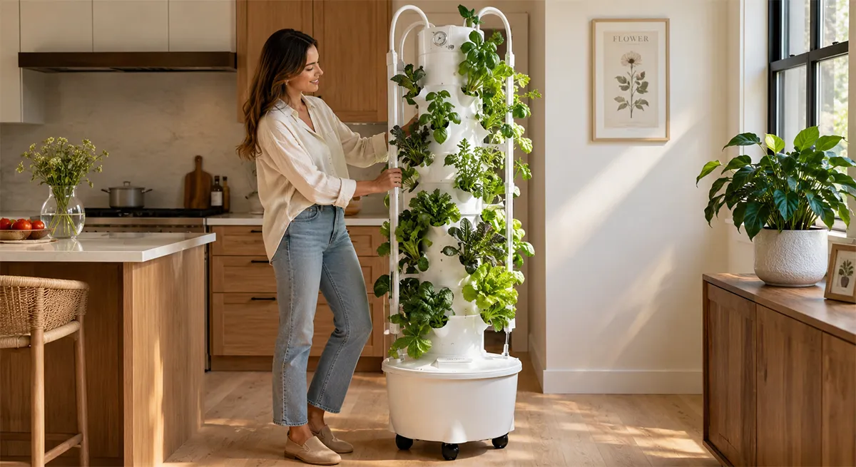 best summer crops hydroponic-tower garden-2