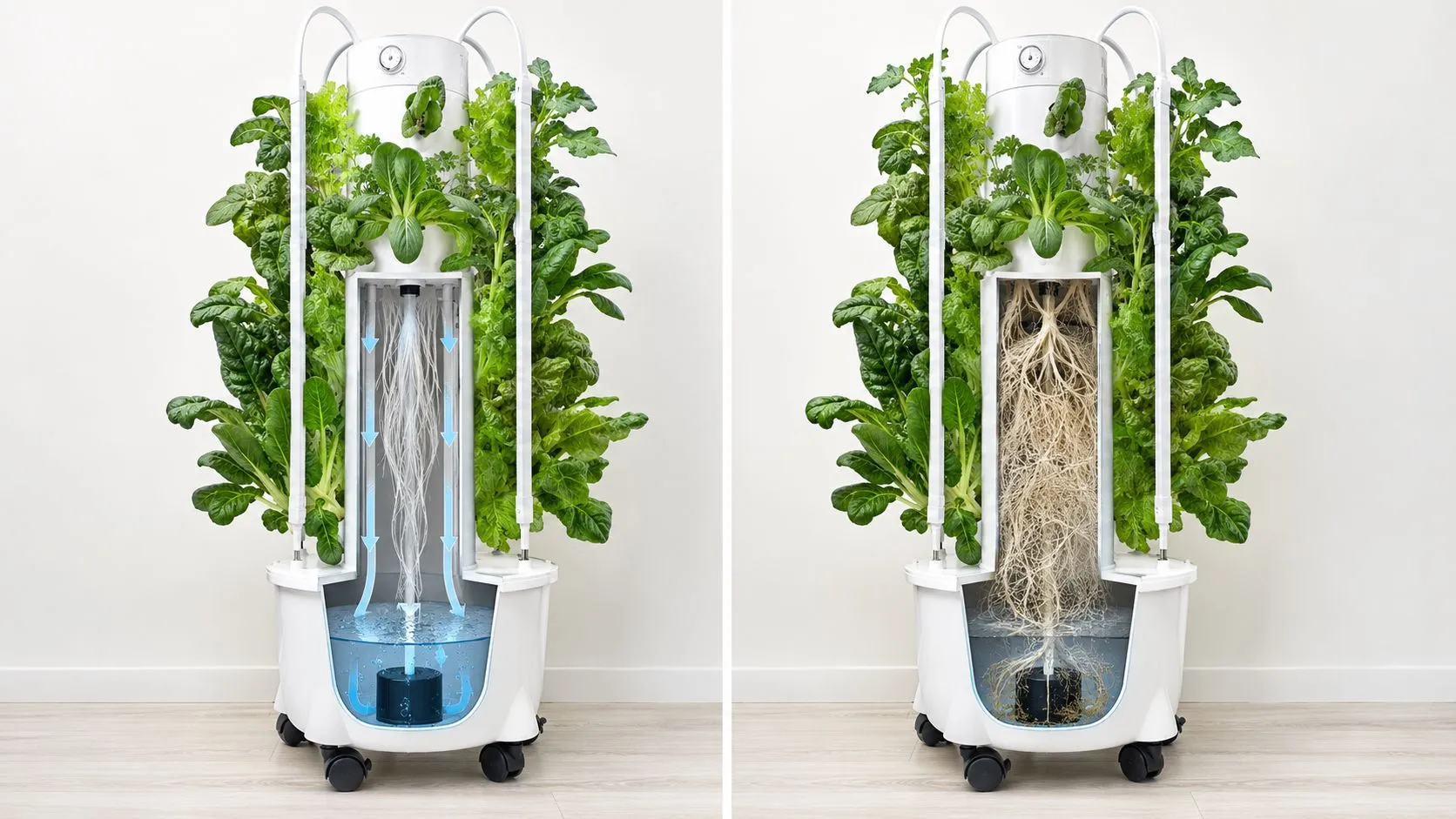 hydroponic tower root management-2
